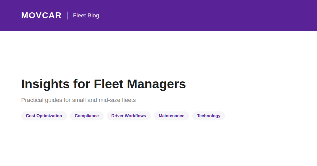 Small Fleet Management Software vs. Excel: What It’s Really Costing You